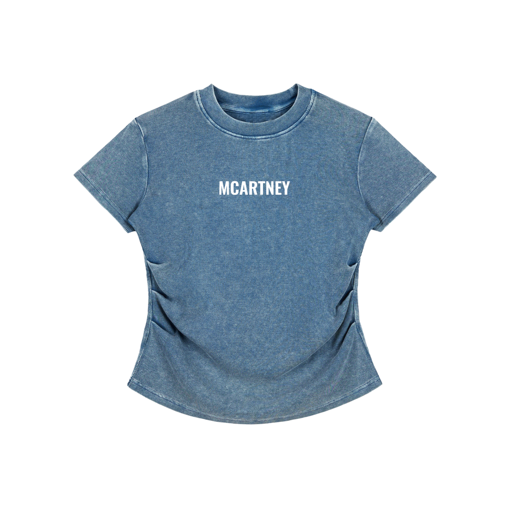 Vintage Washed Bodycon Cotton T-Shirt
