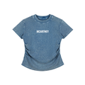 Vintage Washed Bodycon Cotton T-Shirt