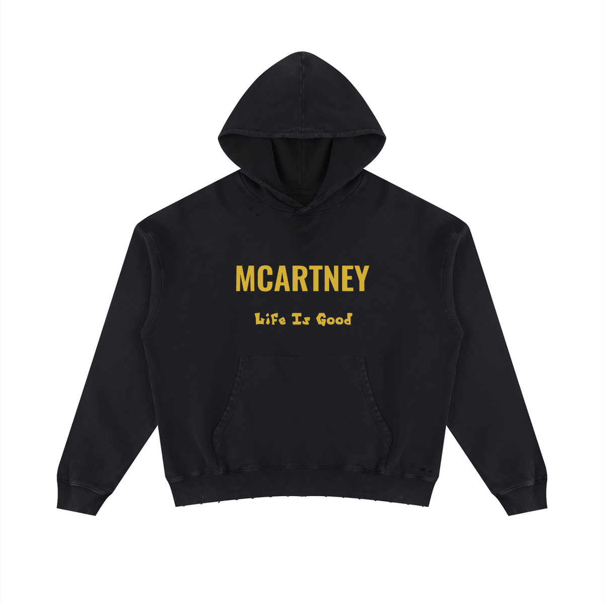 Unisex Mineral Wash Distressed Hoodie