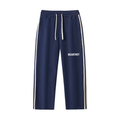 Contrast Side-Stripe Straight-Leg  Pants