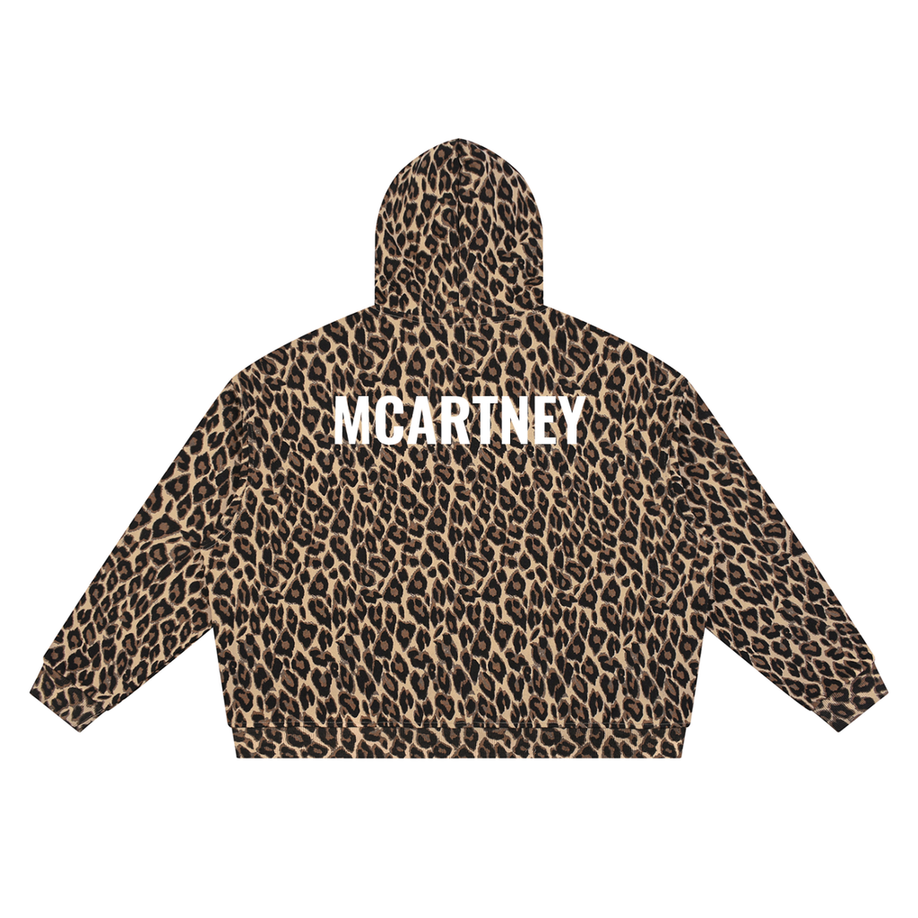 Unisex Leopard Full Zip Hoodie