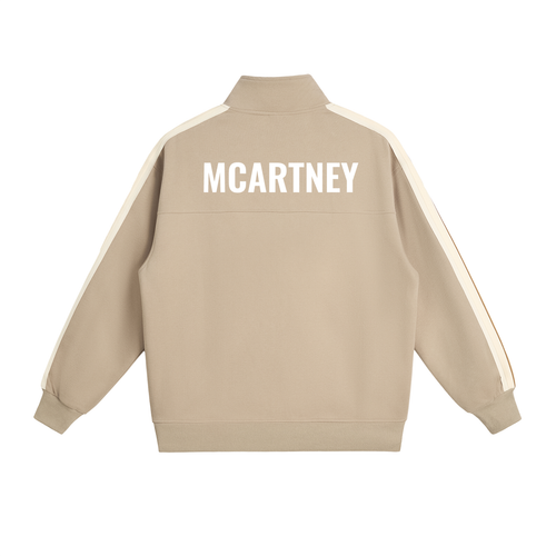 Contrast Side-Stripe Stand Collar  Jacket