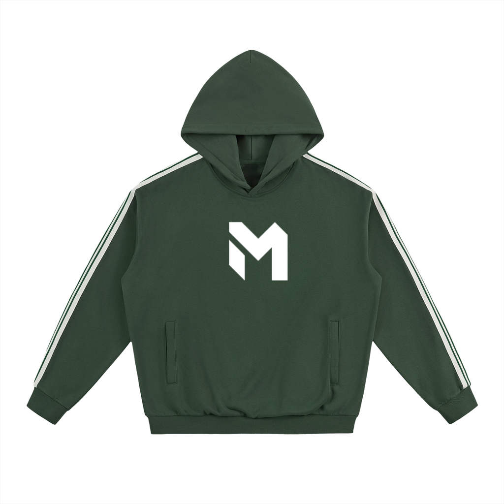 Side Stripe Drop-Shoulder Hoodie
