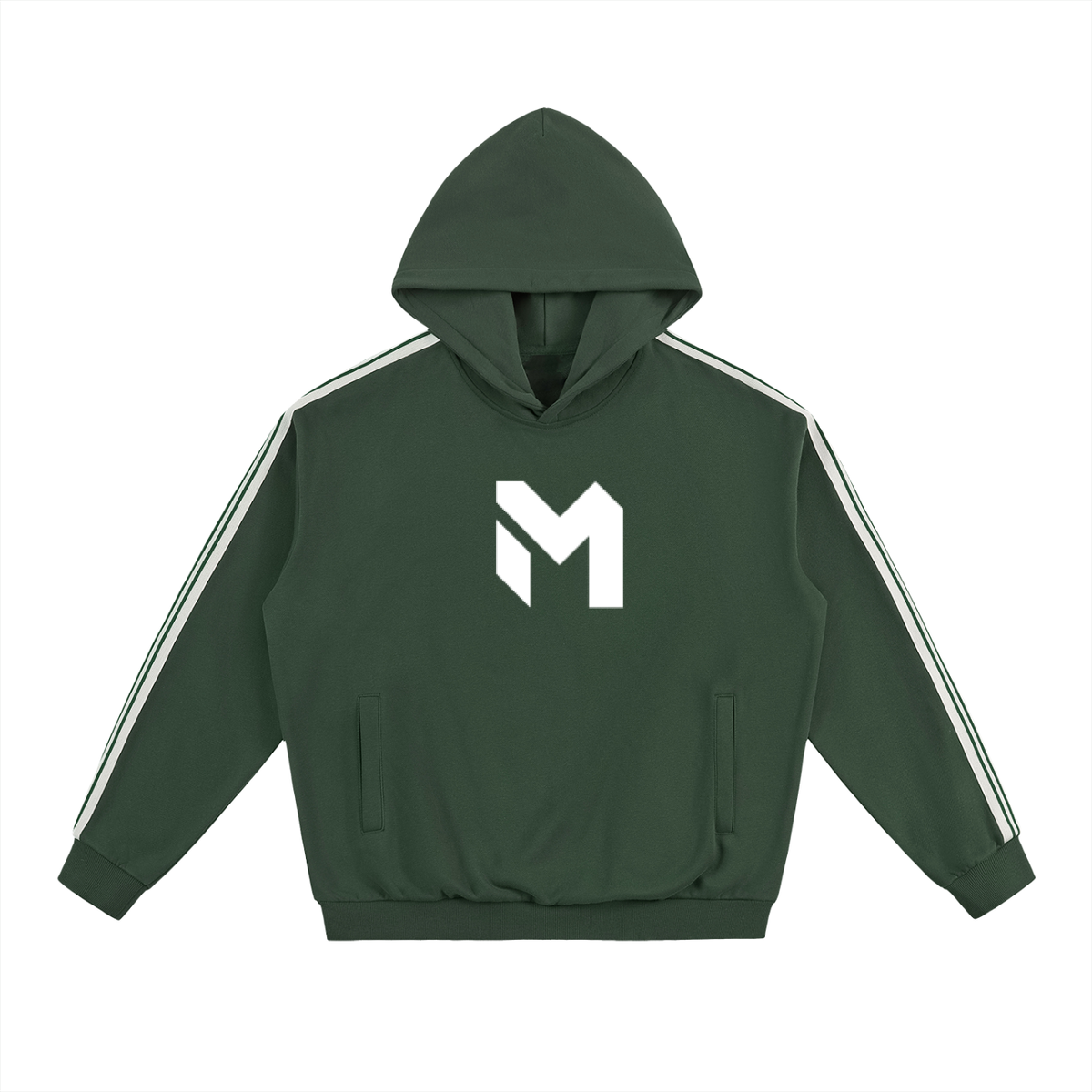 Side Stripe Drop-Shoulder Hoodie