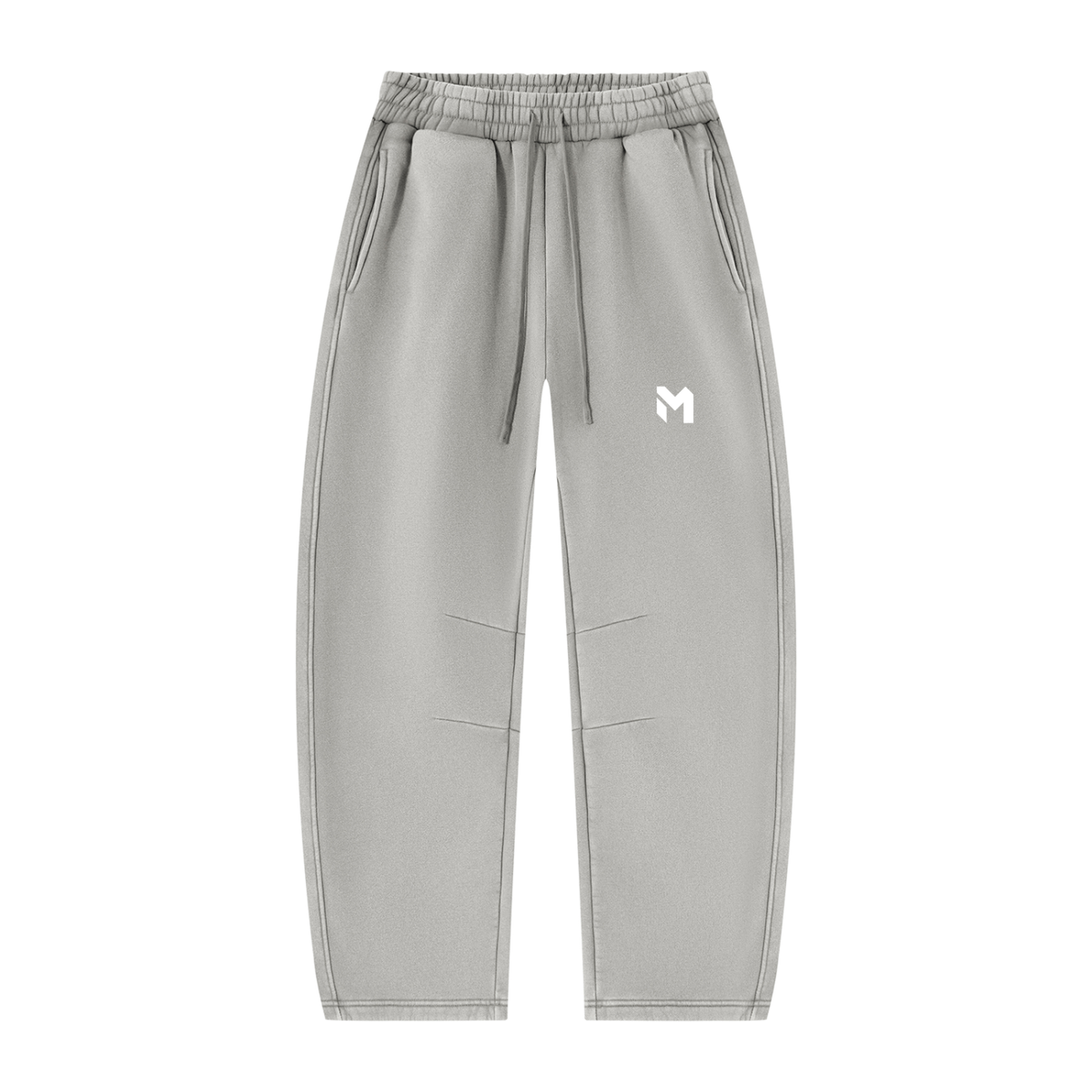 Unisex Vintage Wash Barrel Leg Fleece Sweatpants