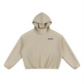Unisex Boxy Piping Fleece Hoodie