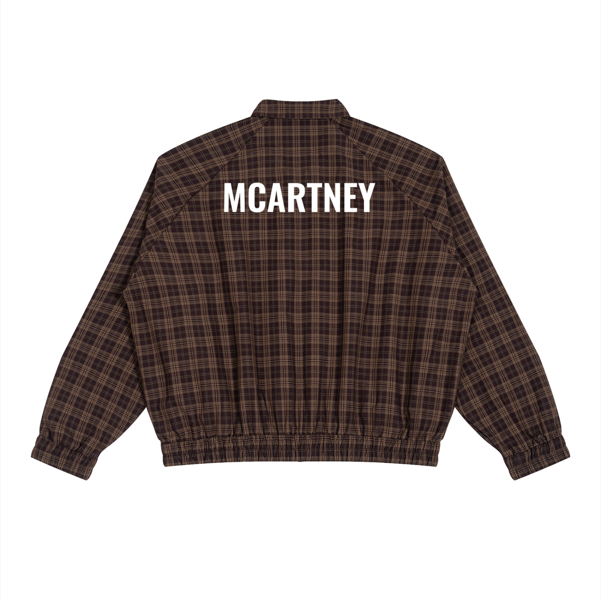 Unisex Plaid Full-Zip Track Jacket