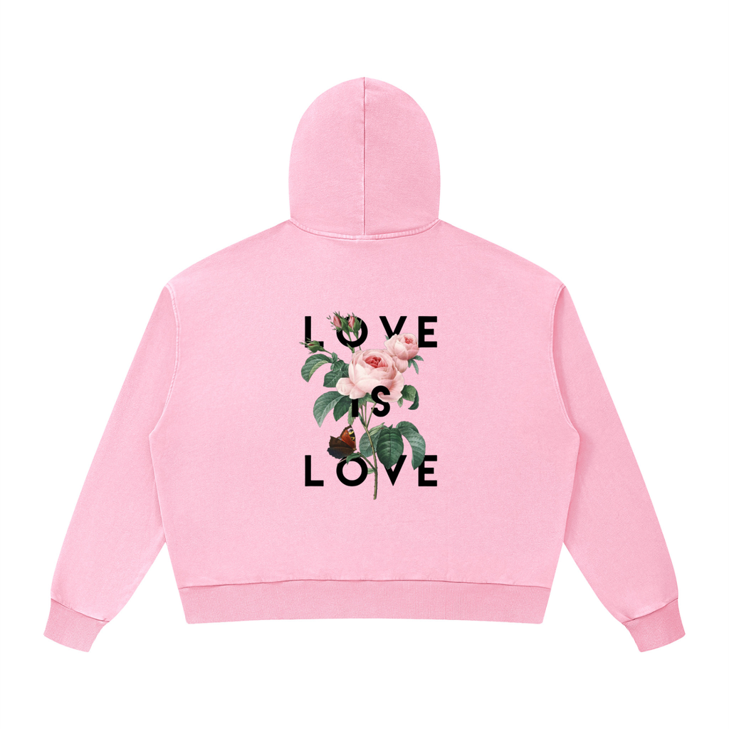 Unisex Mineral Wash Boxy Hoodie