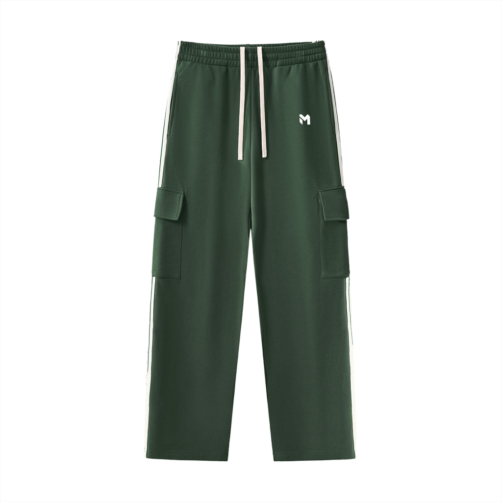 Side Stripe Straight-Leg Pants