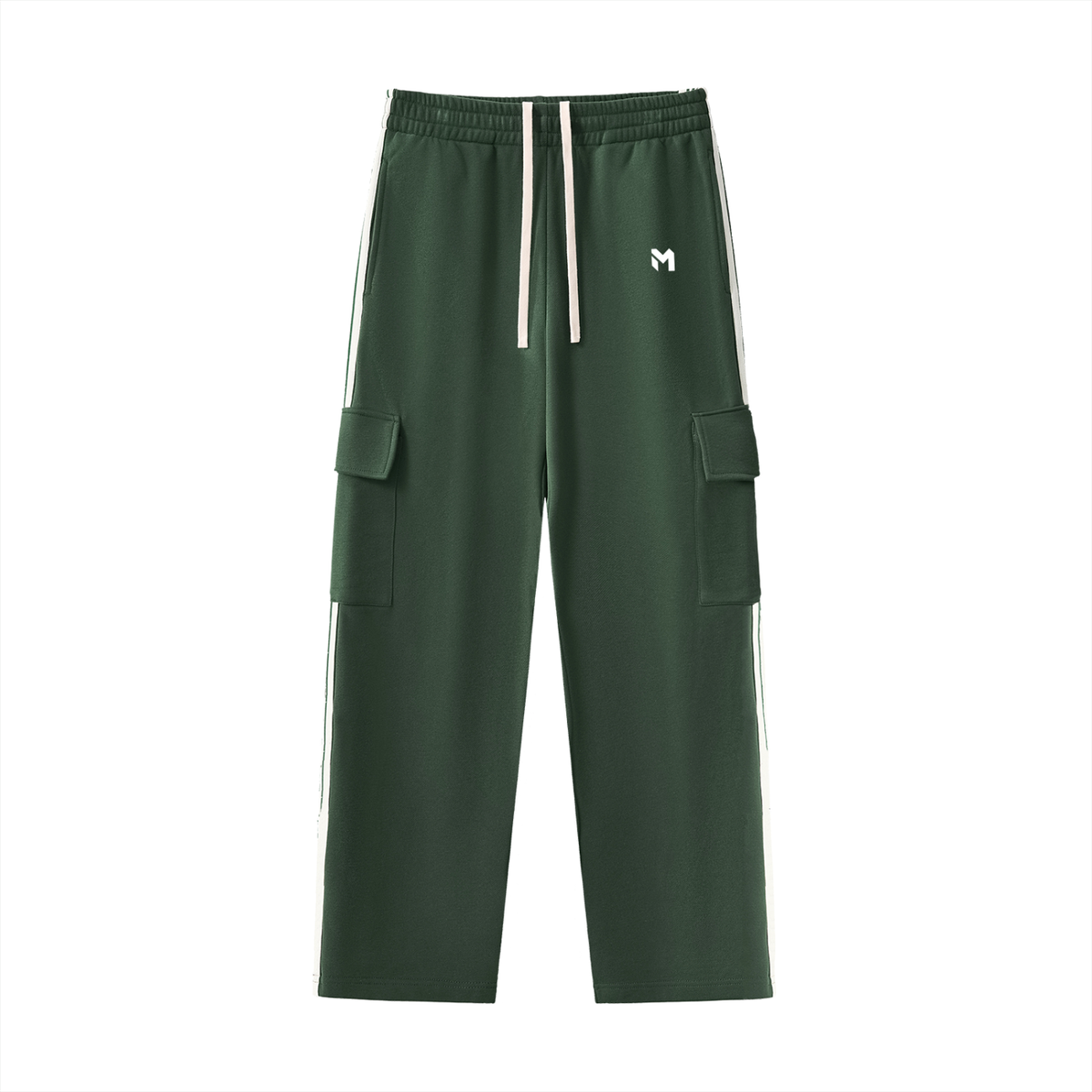 Side Stripe Straight-Leg Pants