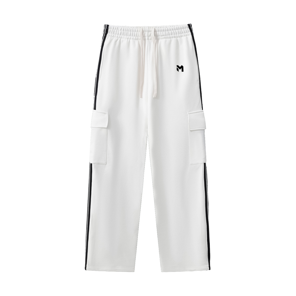 Side Stripe Straight-Leg Pants