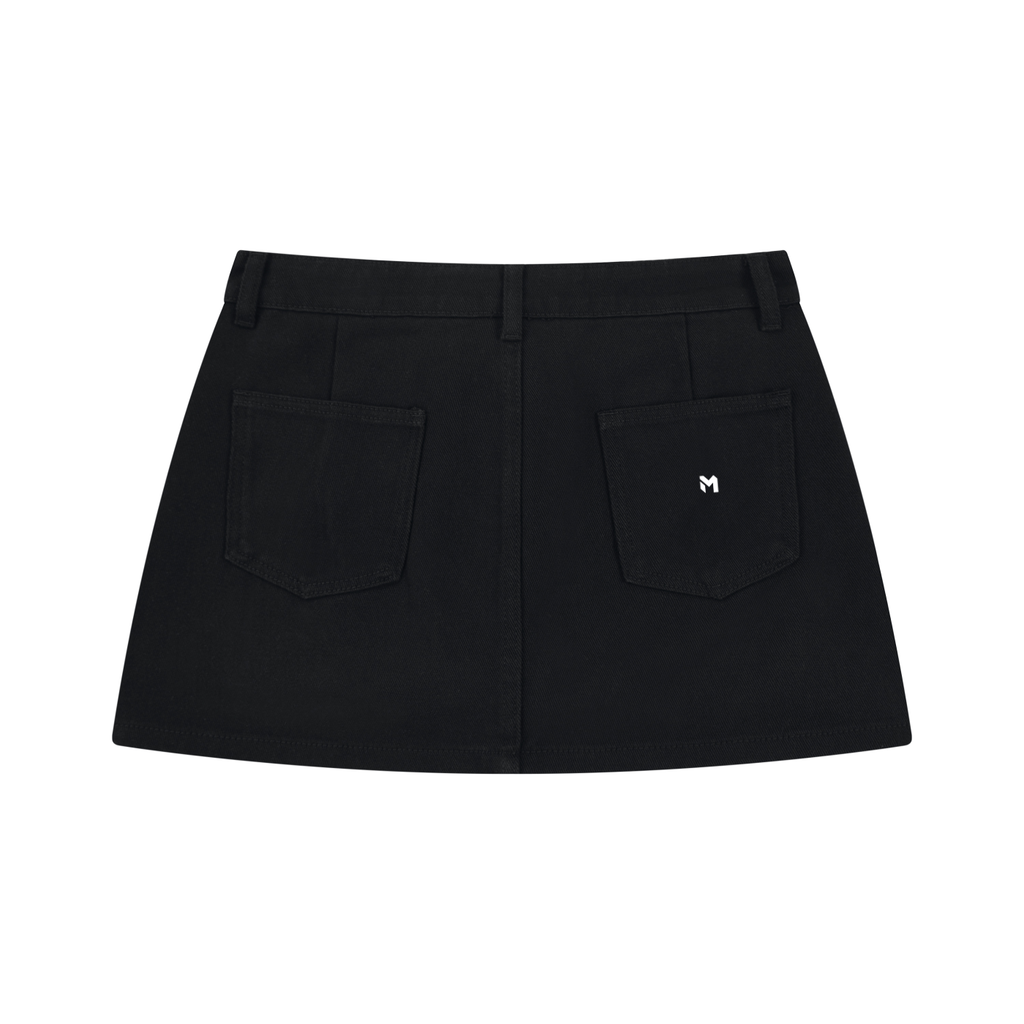 Women's Studded Denim Mini Skirt