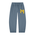Unisex Vintage Washed Barrel Leg Sweatpants