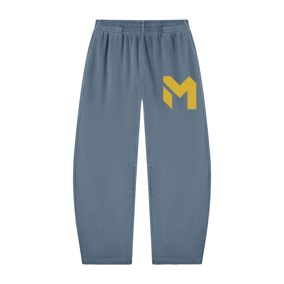 Unisex Vintage Washed Barrel Leg Sweatpants