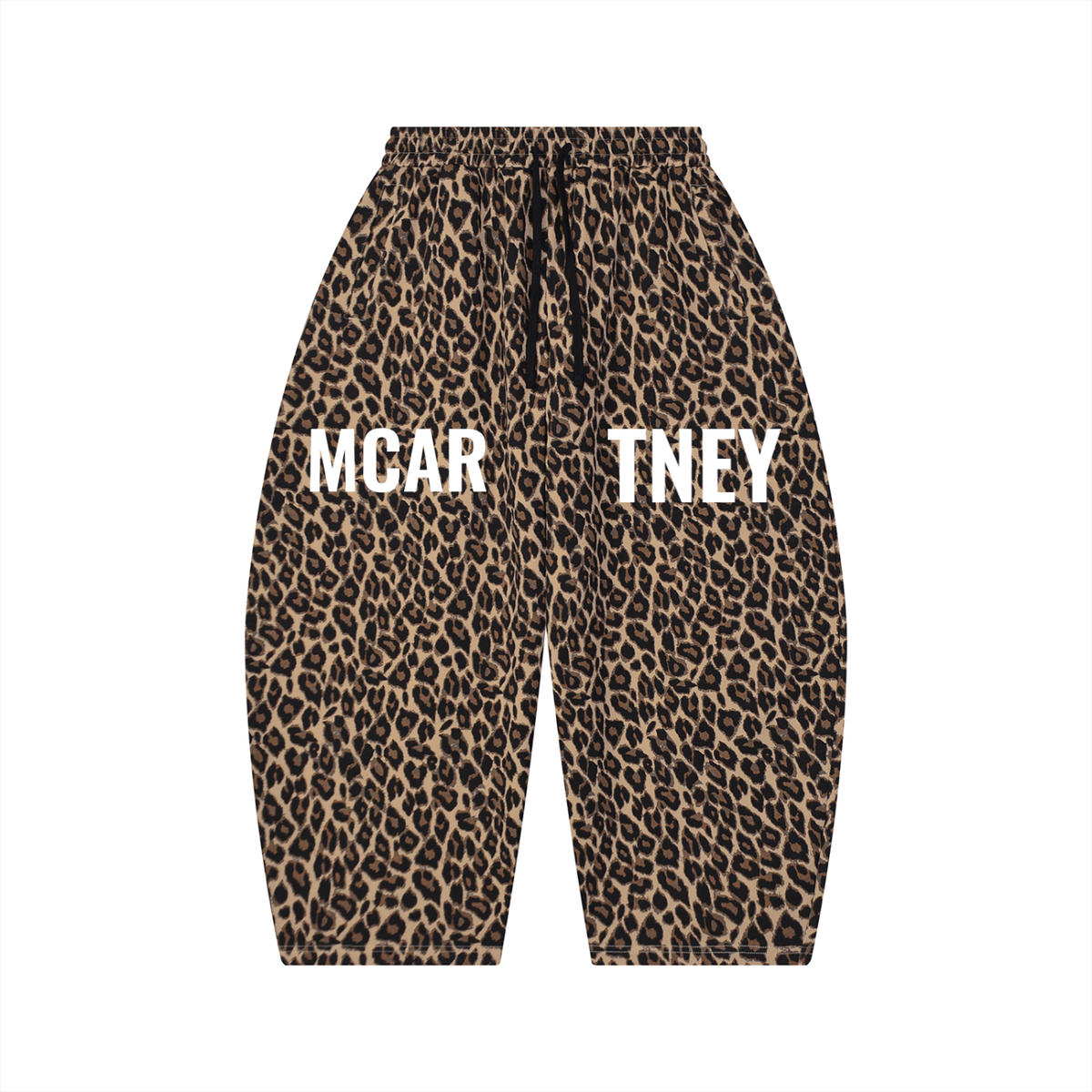 Unisex Leopard Barrel Leg Sweatpants